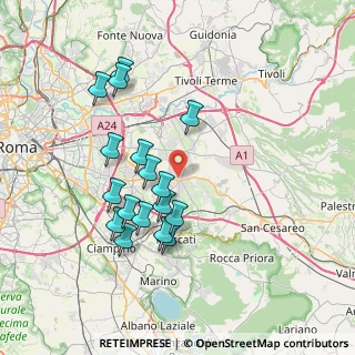 Mappa Via Bompietro, 00132 Roma RM, Italia (7.39412)