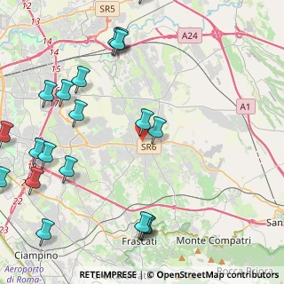 Mappa Via Bompietro, 00132 Roma RM, Italia (6.2065)