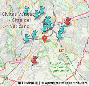 Mappa Via della Caffarella, 00178 Roma RM, Italia (3.56357)