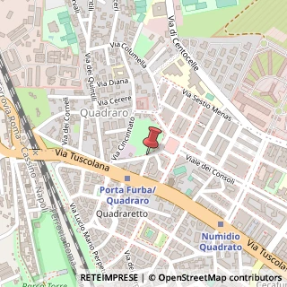 Mappa Via del Monte del Grano,  40, 00175 Roma, Roma (Lazio)