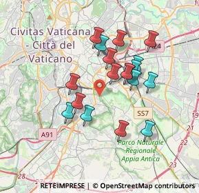 Mappa Via Giovanni Gemelli Careri, 00147 Roma RM, Italia (3.225)