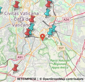 Mappa Via Giovanni Gemelli Careri, 00147 Roma RM, Italia (5.30538)