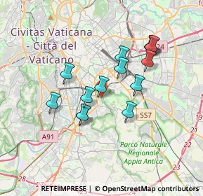 Mappa Via Giovanni Gemelli Careri, 00147 Roma RM, Italia (3.20357)