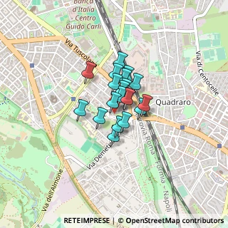 Mappa Via Anzio, 00178 Roma RM, Italia (0.226)
