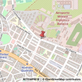Mappa Via Scribonio Curione,  132, 00175 Roma, Roma (Lazio)