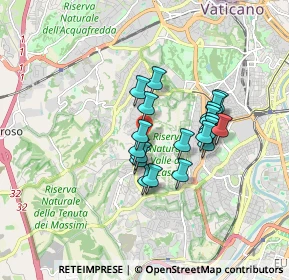 Mappa Via della Casetta Mattei, 00164 Roma RM, Italia (1.3995)