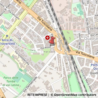 Mappa Via Anzio, 6, 00178 Roma, Roma (Lazio)