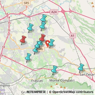 Mappa Via Casilina Km. 20, 00132 Roma RM, Italia (3.70333)