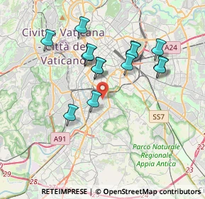 Mappa Via Basilio Brollo, 00154 Roma RM, Italia (3.55571)