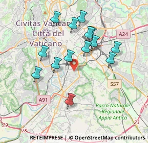 Mappa Via Basilio Brollo, 00154 Roma RM, Italia (3.608)