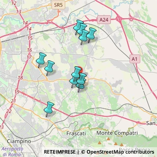 Mappa Via Capaci, 00132 Roma RM, Italia (3.35273)