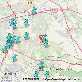Mappa Via Castellana Sicula, 00132 Roma RM, Italia (6.2975)