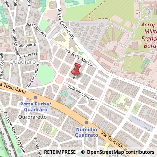Mappa Via Attio Labeone,  61, 00175 Roma, Roma (Lazio)