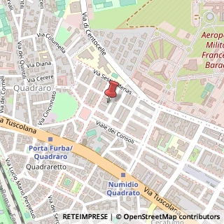 Mappa Via Attio Labeone, 46, 00175 Roma, Roma (Lazio)