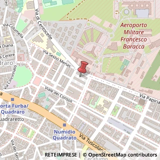 Mappa Via Tito Quinzio Penno, 18, 00175 Roma, Roma (Lazio)
