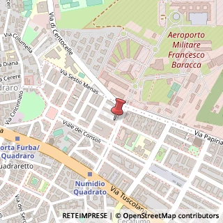Mappa Via Scribonio Curione, 93, 00175 Roma, Roma (Lazio)