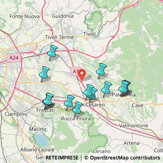 Mappa Via Passo del Mietitore, 00010 Gallicano nel Lazio RM, Italia (8.02214)