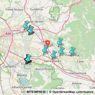 Mappa Via Passo del Mietitore, 00010 Gallicano nel Lazio RM, Italia (8.325)
