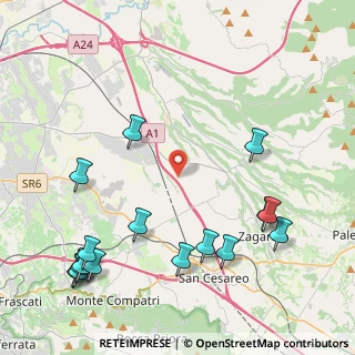 Mappa Via Passo del Mietitore, 00010 Gallicano nel Lazio RM, Italia (5.7725)