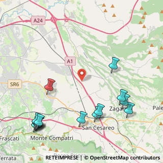 Mappa Via Passo del Mietitore, 00010 Gallicano nel Lazio RM, Italia (6.03643)