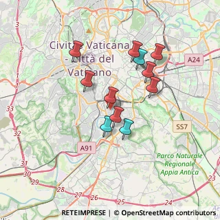 Mappa Via Fabio Conforto, 00146 Roma RM, Italia (3.16273)