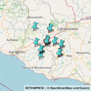 Mappa Via Dottore Sciascia, 92024 Canicattì AG, Italia (8.6285)