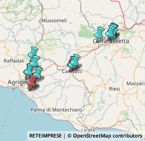 Mappa Via Dottore Sciascia, 92024 Canicattì AG, Italia (18.7675)