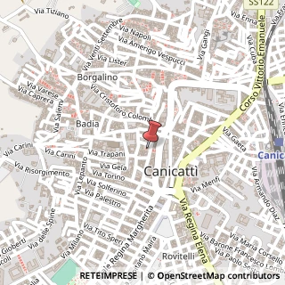 Mappa Via bonsangue soldato 13, 92024 Canicattì, Agrigento (Sicilia)