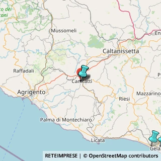 Mappa Via Carini, 92024 Canicattì AG, Italia (56.565)