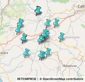 Mappa Via Carini, 92024 Canicattì AG, Italia (7.098)