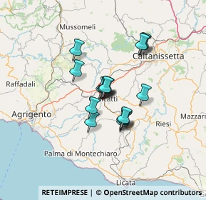 Mappa Via Lazio, 92024 Canicattì AG, Italia (10.07059)