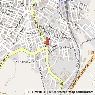 Mappa Via Alcide De Gasperi, 33, 92024 Canicattì, Agrigento (Sicilia)