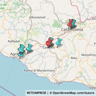 Mappa Via Carlo Amato, 92024 Canicattì AG, Italia (16.60786)