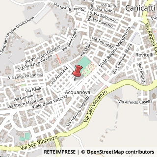 Mappa Via Gaetano Salvemini,  5, 92024 Canicattì, Agrigento (Sicilia)