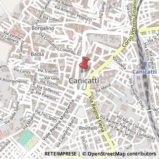 Mappa Via Cesare Battisti, 28, 92024 Canicattì, Agrigento (Sicilia)