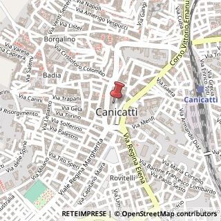 Mappa Via Cesare Battisti,  27, 92024 Canicattì, Agrigento (Sicilia)