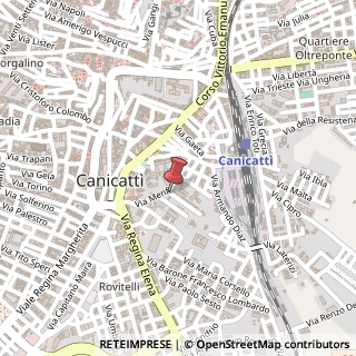 Mappa Via Enrico Medi, 1, 92024 Canicattì, Agrigento (Sicilia)