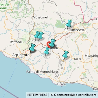 Mappa Via dell’uva Italia, 92024 Canicattì AG, Italia (10.51)