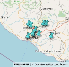 Mappa Zona Industriale, 92021 Aragona AG, Italia (7.89636)