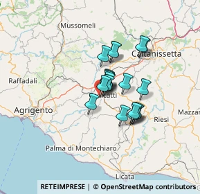 Mappa Via Generale Carlo Alberto dalla chiesa, 92024 Canicattì AG, Italia (9.3385)