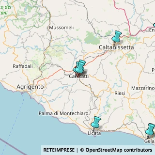 Mappa Via Palmiro Togliatti, 92024 Canicattì AG, Italia (35.25)