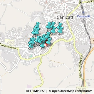 Mappa Via Palmiro Togliatti, 92024 Canicattì AG, Italia (0.3235)