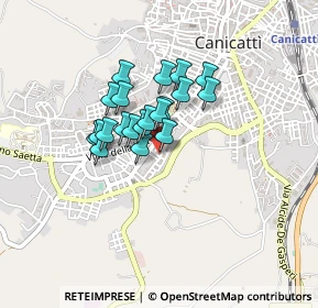 Mappa Via Palmiro Togliatti, 92024 Canicattì AG, Italia (0.3235)