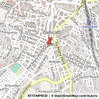 Mappa Via Vitaliano Brancati, 4, 92024 Canicattì, Agrigento (Sicilia)