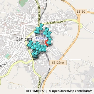 Mappa Via Piovano, 92024 Canicattì AG, Italia (0.356)