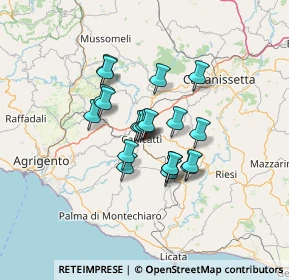 Mappa Via Piovano, 92024 Canicattì AG, Italia (10.4915)