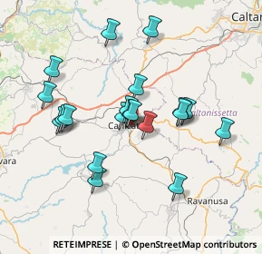 Mappa Via Piovano, 92024 Canicattì AG, Italia (7.3605)