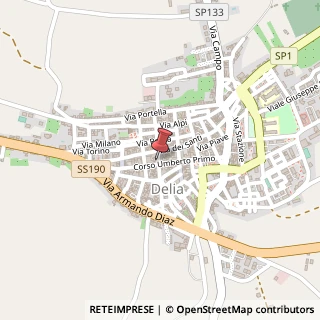 Mappa Corso Umberto,  259, 93010 Delia, Caltanissetta (Sicilia)