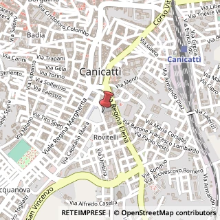 Mappa Via Vitaliano Brancati, 49, 92024 Canicattì, Agrigento (Sicilia)