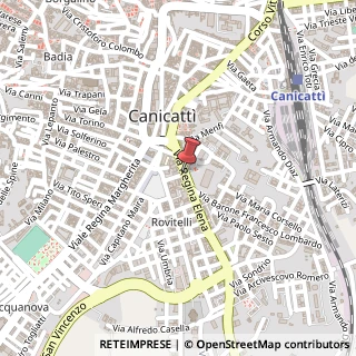 Mappa Largo Aosta, 21, 92023 Canicattì, Agrigento (Sicilia)